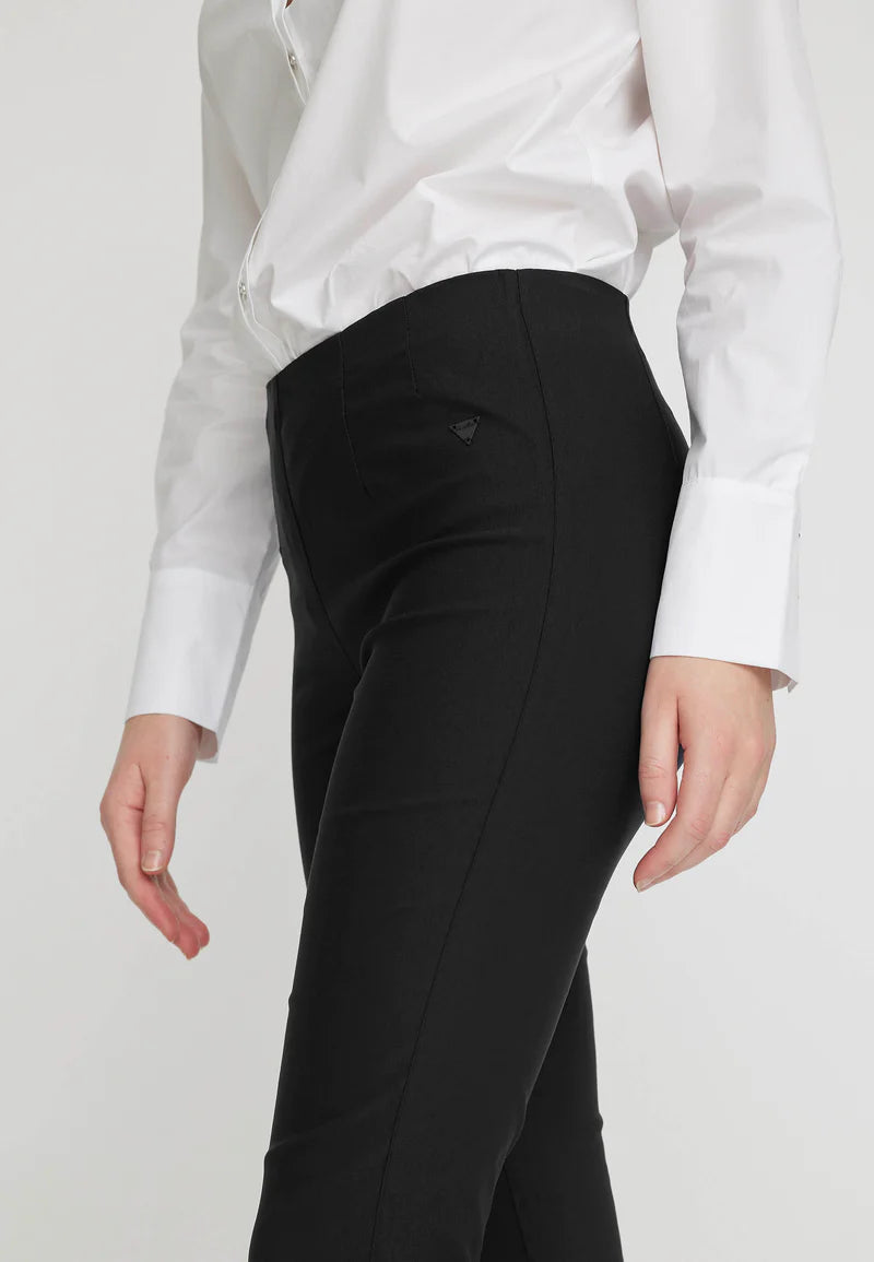 LauRie - Vicky Slim ML (#27016) EcoVero Viscose - Black - Maat 44