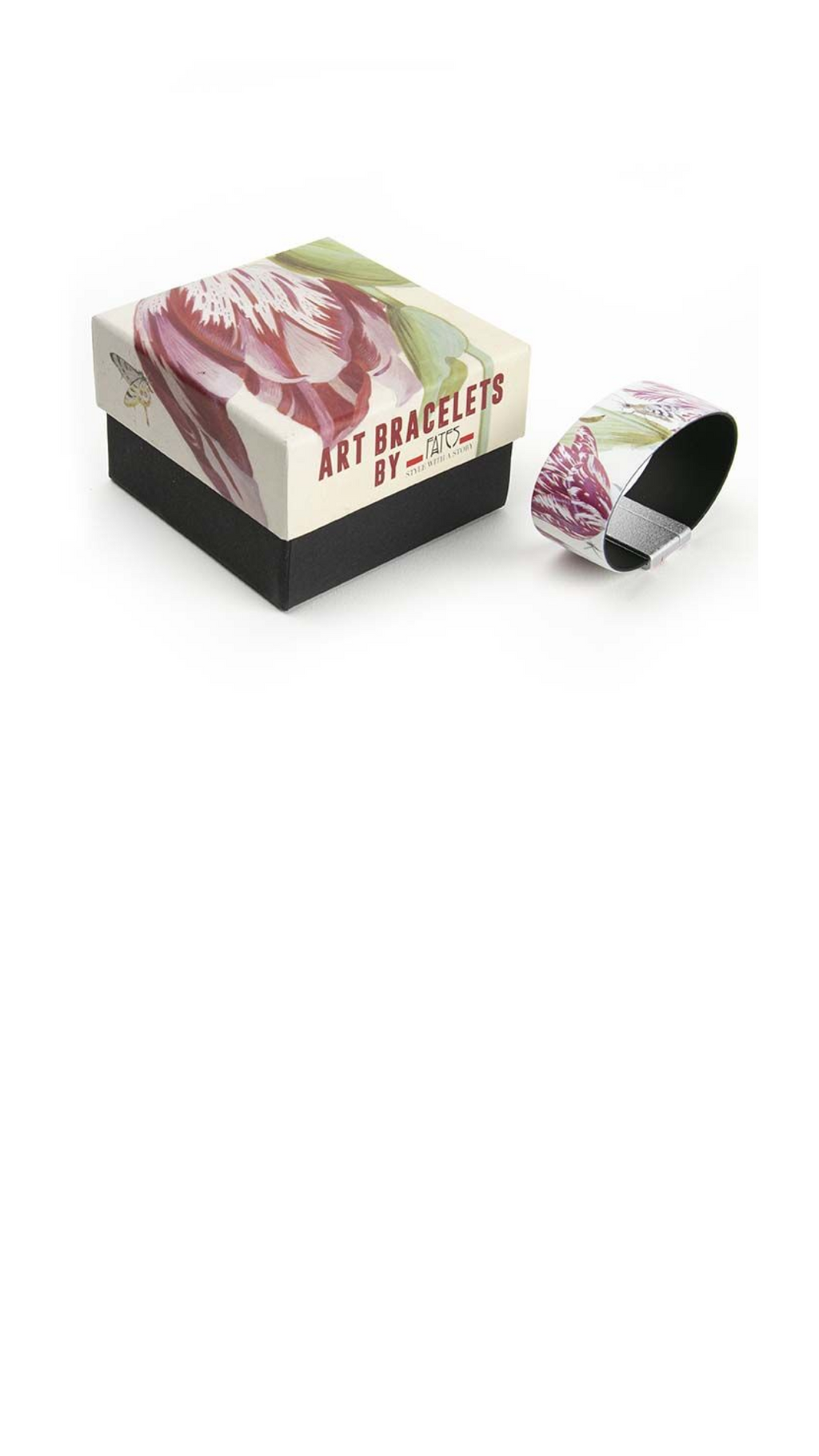 Fates - Art Armband, Marrel Flowers, 25mm