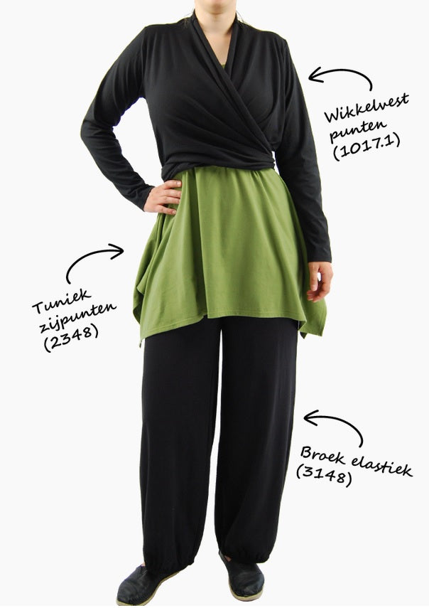Boris - Broek Elastiek zwart - nr. 3148