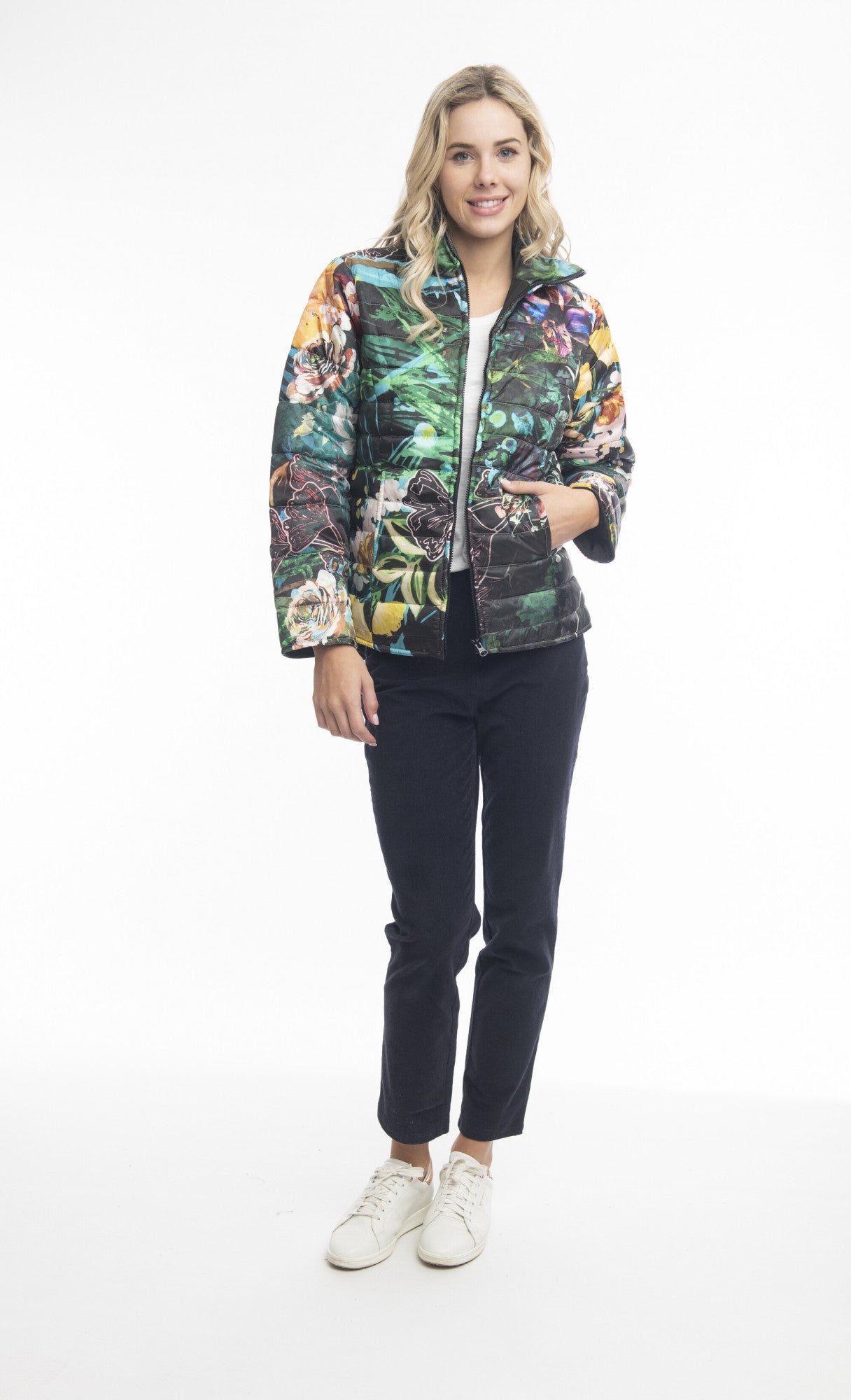 ORIENTIQUE - Pufferjack Reversibel - Wintergarden*