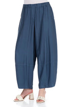 Grizas - Jeans blauwe broek zijden/bamboe