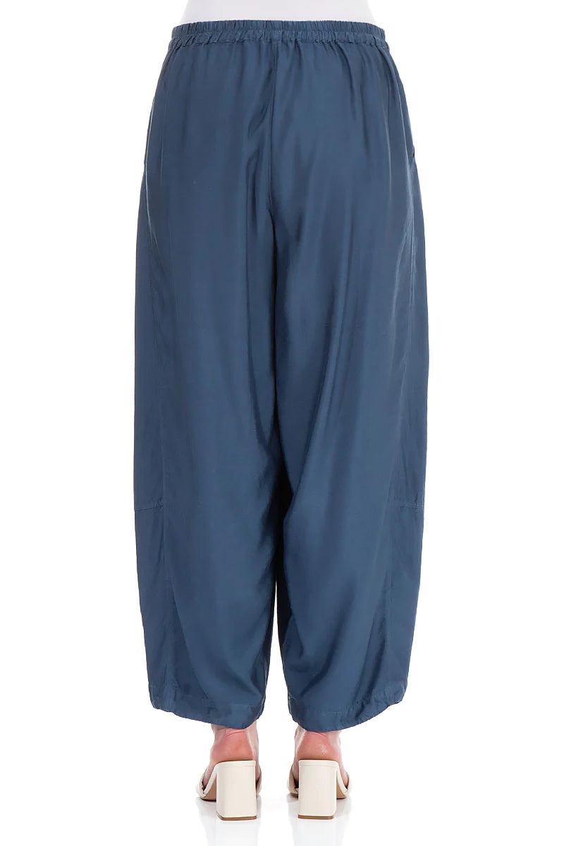 Grizas - Jeans blauwe broek zijden/bamboe