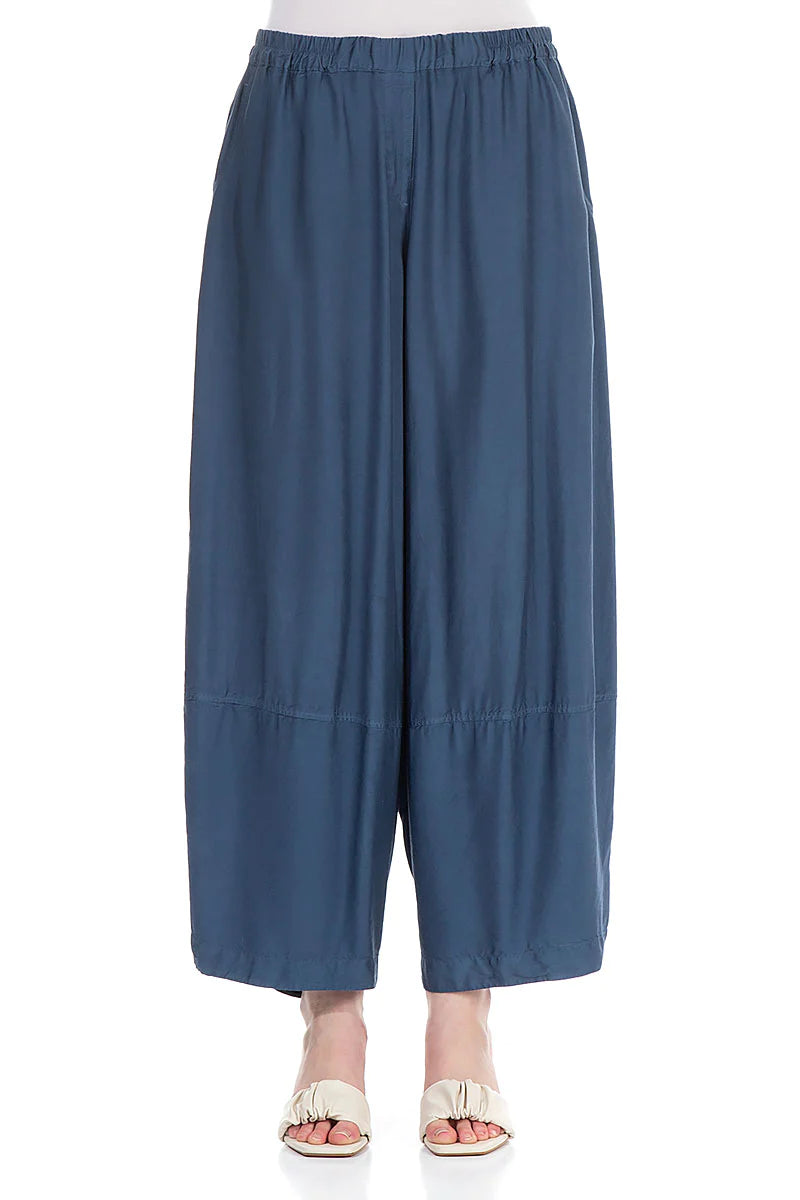 Grizas - Jeans blauwe broek zijden/bamboe