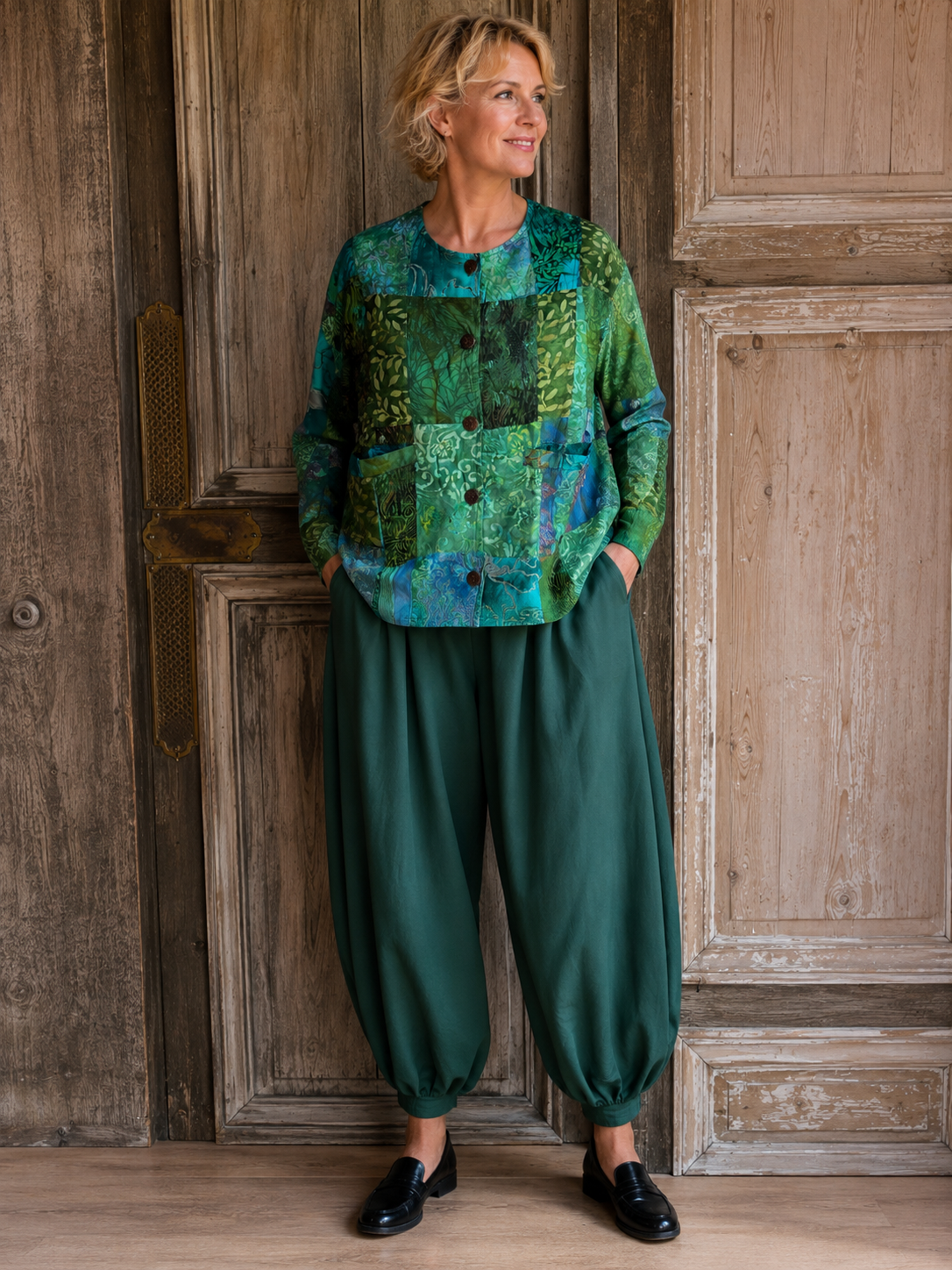 Normal Crazy Short jacket P/W green
