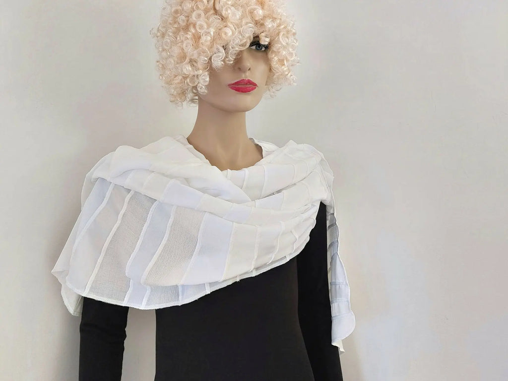 Liz & Joe - Extra Large viscose sjaal - Naturel