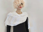 Liz & Joe - Extra Large viscose sjaal - Naturel
