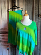 Angel Circle - Blouse Batik KT1377T - Groen