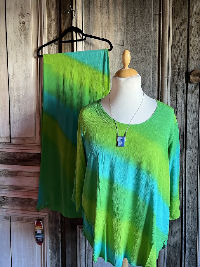 Angel Circle - Blouse Batik KT1377T - Groen
