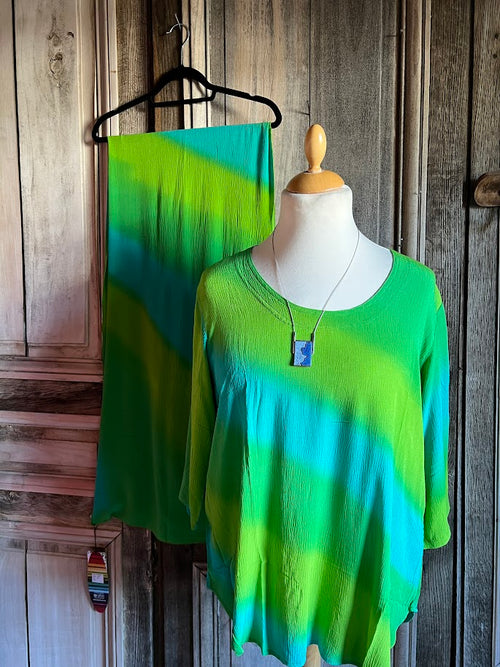 Angel Circle - Blouse Batik KT1377T - Groen