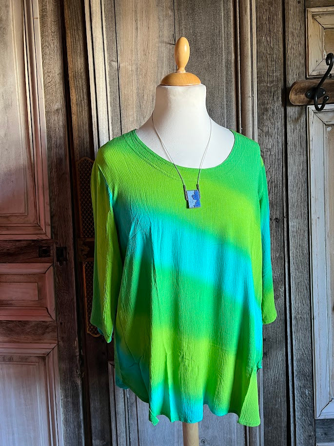 Angel Circle - Blouse Batik KT1377T - Groen