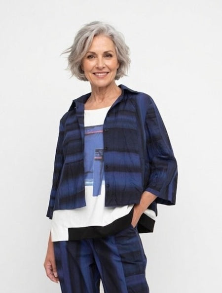 Ozai N Kü - Crinkle Blouse 860794 - Pleats