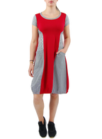 Boris - Jurk / Tuniek Combi Streep Korte Mouw - nr. 4210