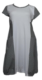 Boris - Jurk / Tuniek Combi Streep Korte Mouw - nr. 4210