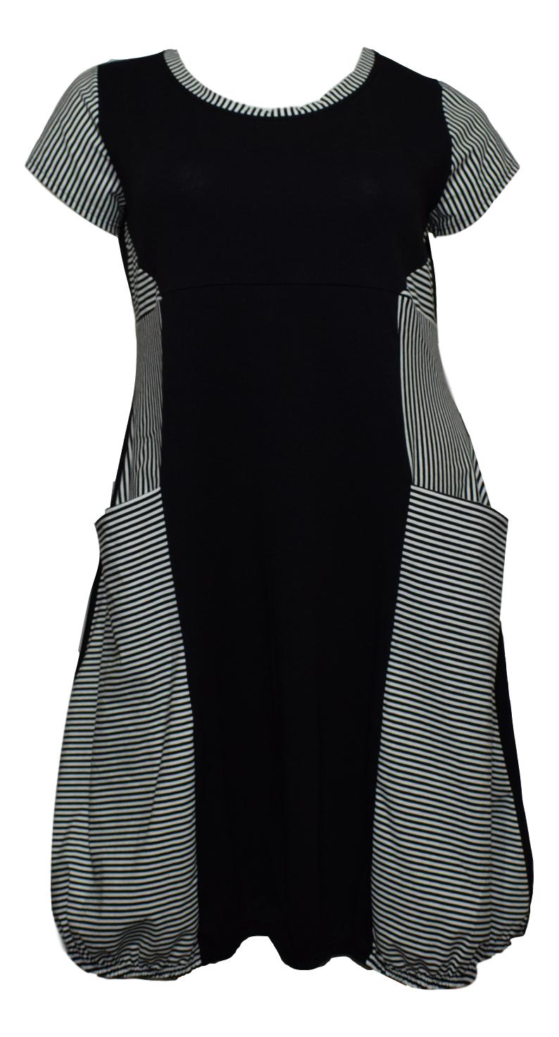 Boris - Jurk / Tuniek Combi Streep Korte Mouw - nr. 4210