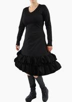 Boris - Jurk cirkels dikkere viscose - nr. 4217 Rood