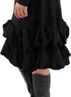 Boris - Jurk cirkels dikkere viscose - nr. 4217 Rood
