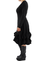 Boris - Jurk cirkels dikkere viscose - nr. 4217 Rood