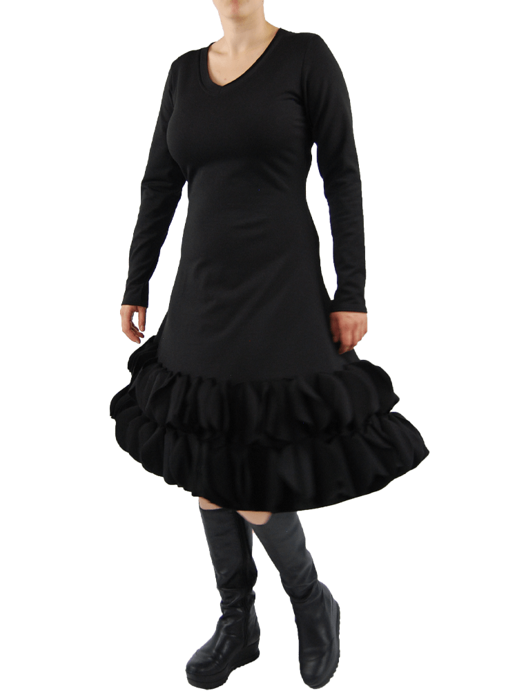 Boris - Jurk cirkels dikkere viscose - nr. 4217 Rood
