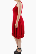 Boris -  Mouwloze Jurk knoopjes z.m. viscose dikkere viscose - nr. 4314