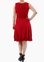Boris -  Mouwloze Jurk knoopjes z.m. viscose dikkere viscose - nr. 4314