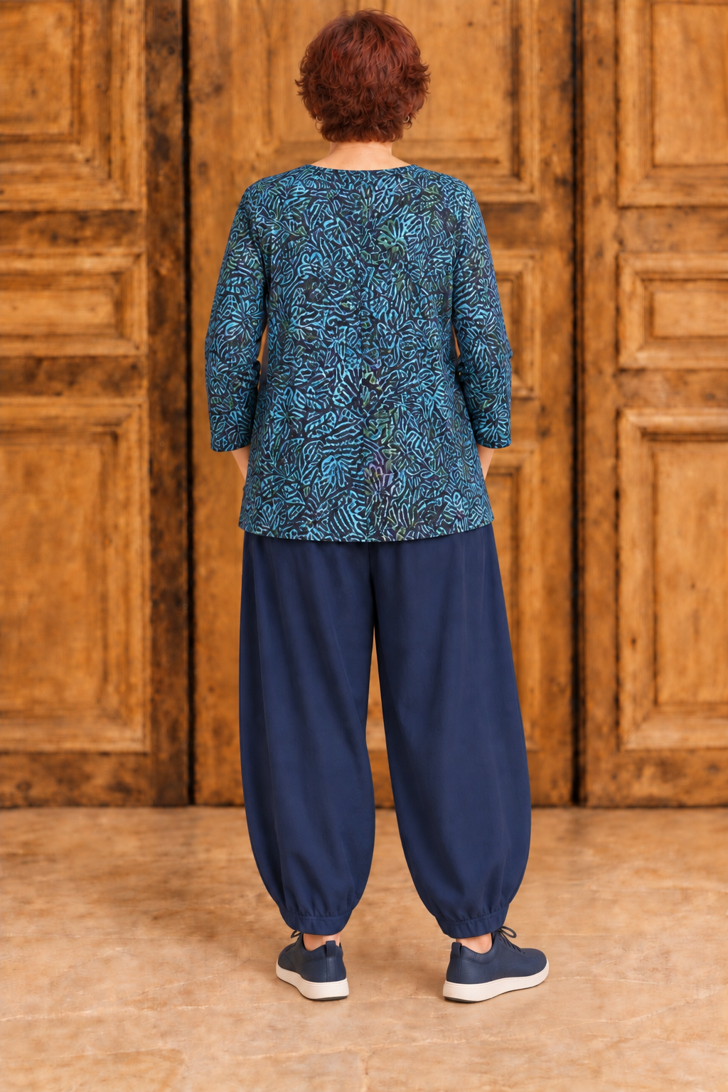 Normal Crazy -  Blouse New Moza lange mouw - Donkerblauw