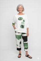 Ozai N Kü - Cropped broek 861294 - Print Bricks