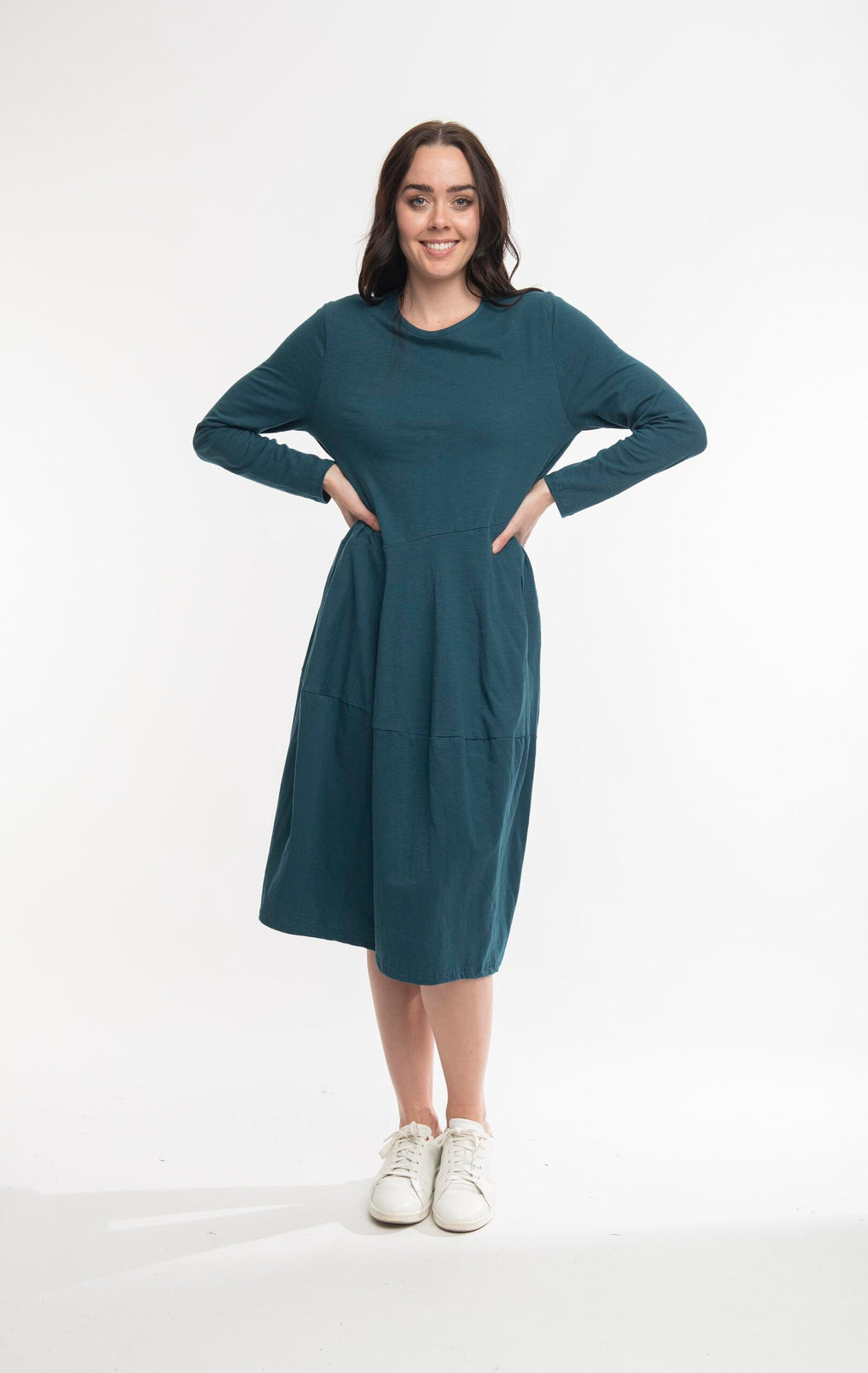 ORIENTIQUE - Basis jurk - Mediterranean - Maat 46 *