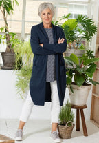HEIDEKÖNIGIN - Basic Vest Marine blauw - Maat S
