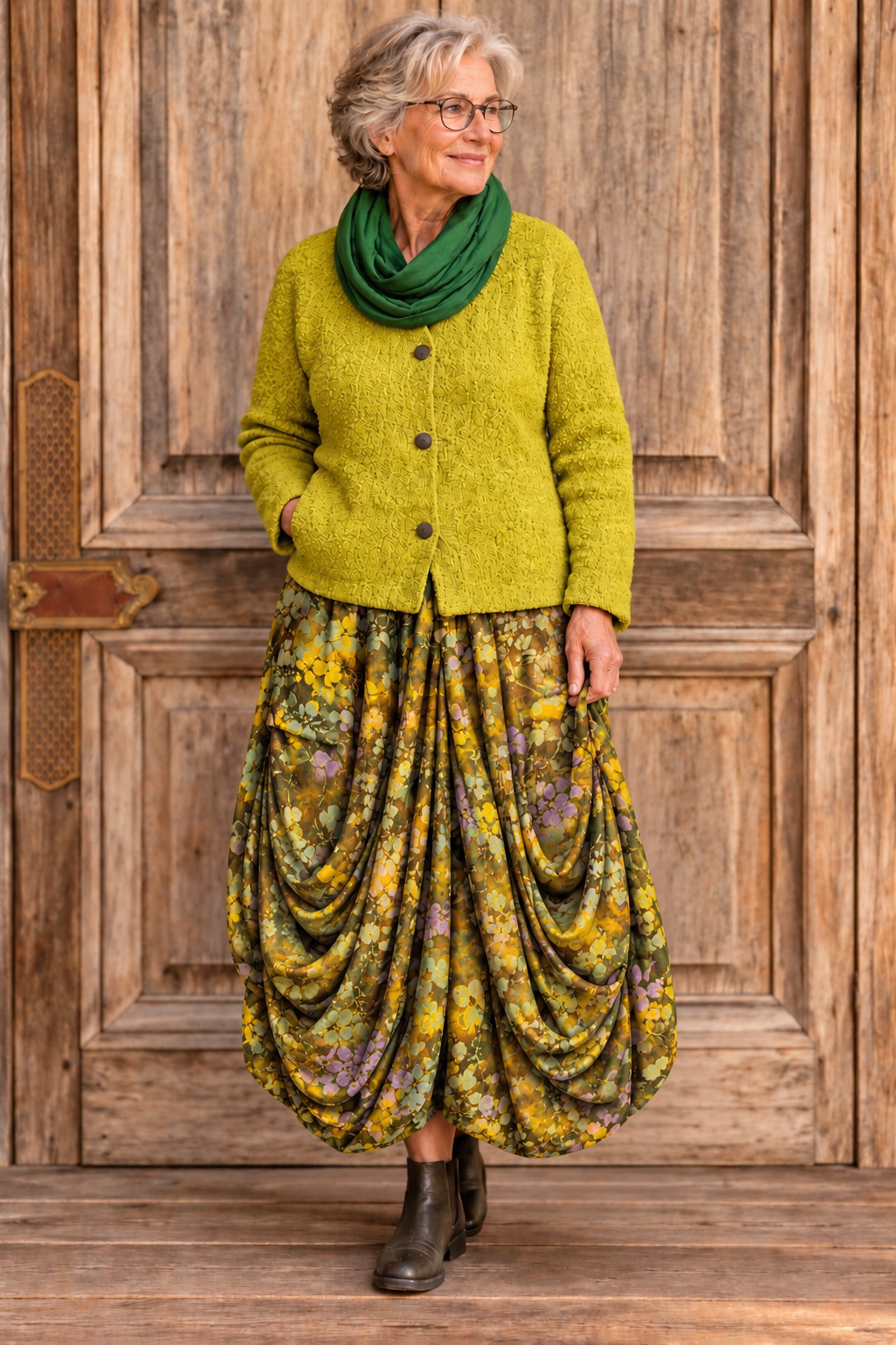 Normal Crazy - Skirt Puur Batik groen