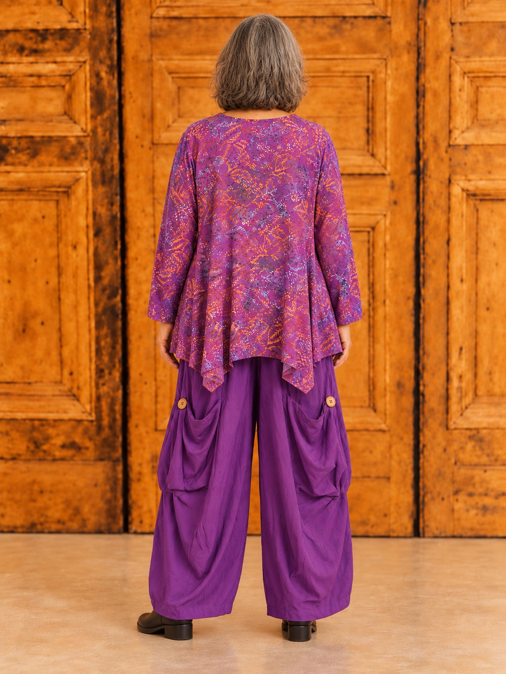 Normal Crazy - Top Wizard LS  7 Batik paars