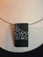 Marleen Burger - Hanger aan spang - rechthoek Black/white print