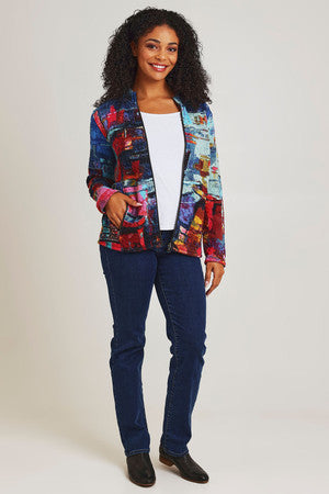 ORIENTIQUE - Jacket Zip - Night Boats