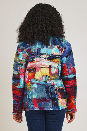 ORIENTIQUE - Jacket Zip - Night Boats