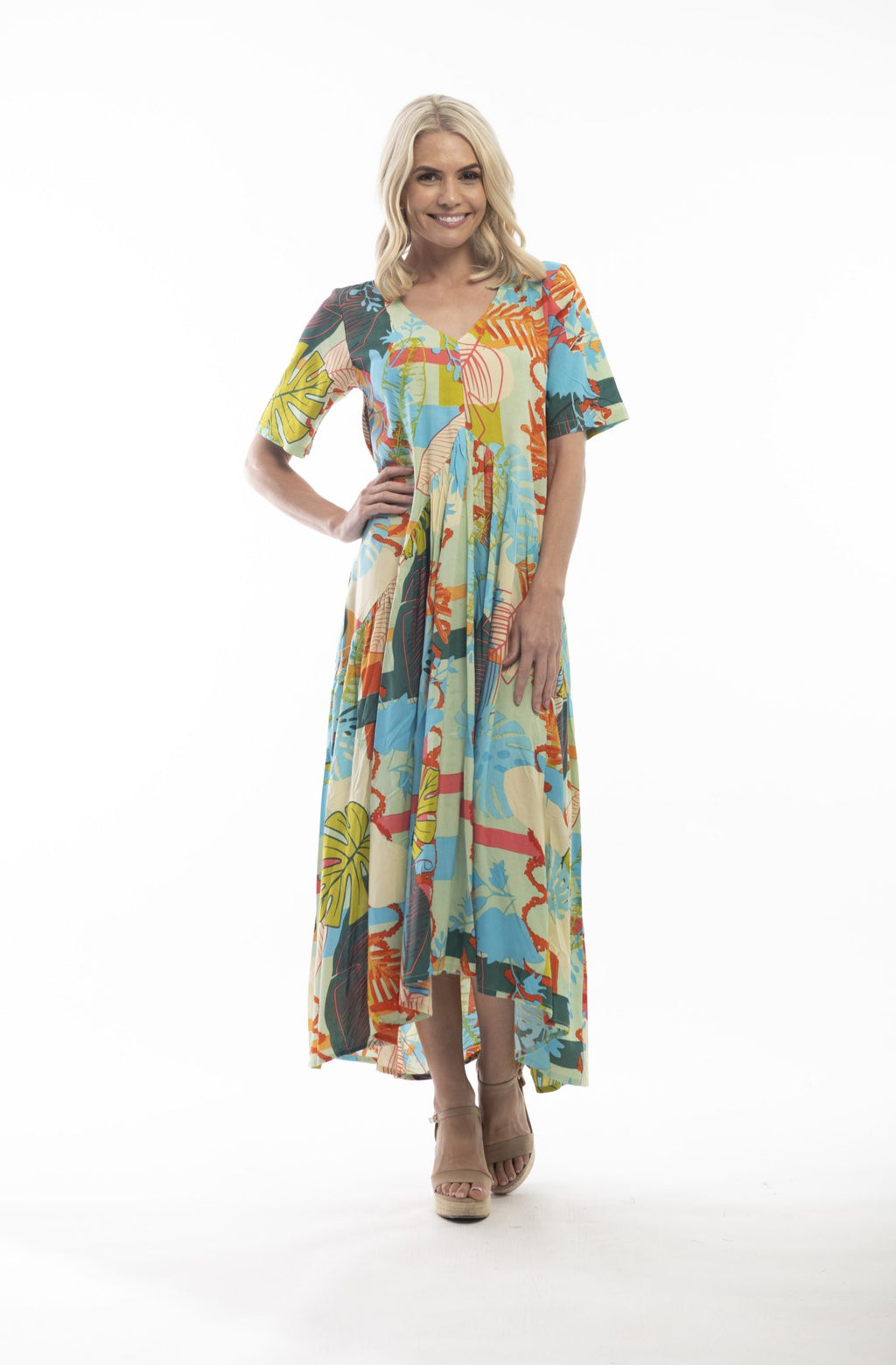 ORIENTIQUE - Frigliani jurk Peak - Maat 36 en 38