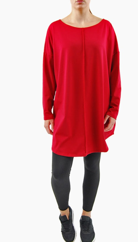 Boris - Trui lang dikkere viscose - nr. 6125.1 Rood