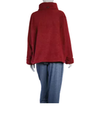 Boris - Trui col fleece mêlee - nr. 6129 Rood