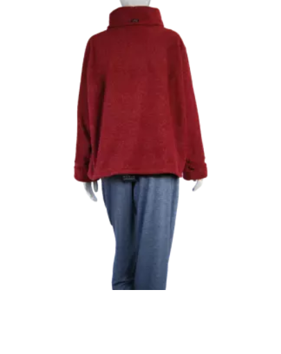 Boris - Trui col fleece mêlee - nr. 6129 Rood