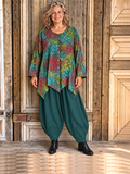 Normal Crazy - blouse Dinie L/S - GroenGeelRood