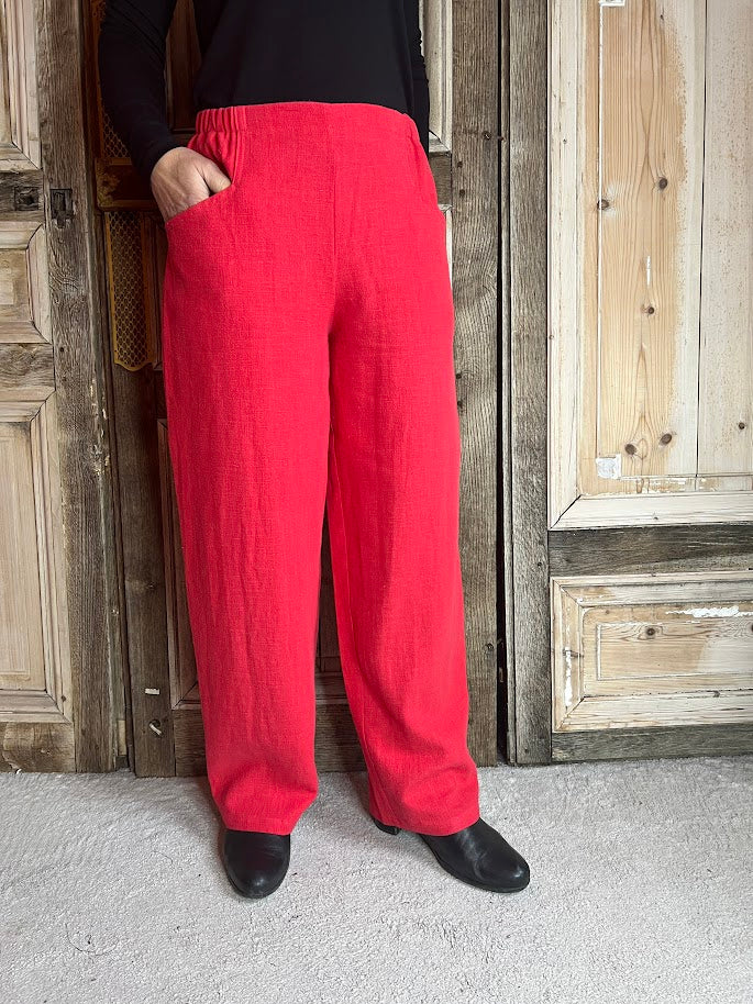 Geesje Sturre - Linnen broek 665 - Rood