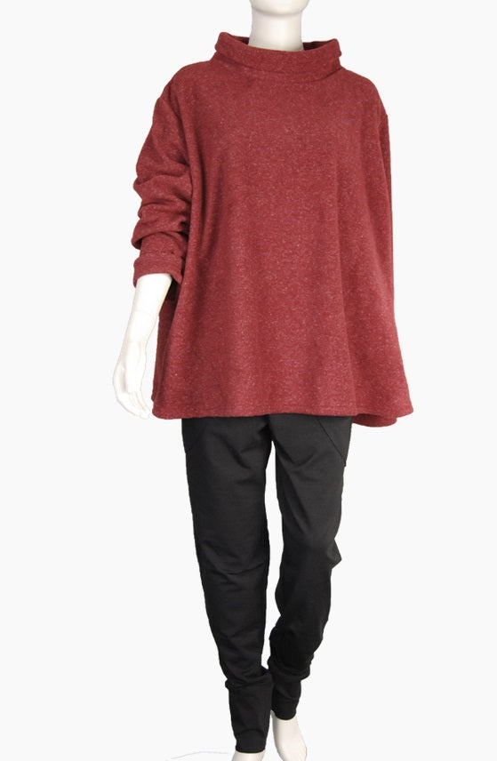 Boris - A-lijn trui fleece mêlee - nr. 6170