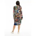 ORIENTIQUE - Hotel California jurk bubble - Print bloem