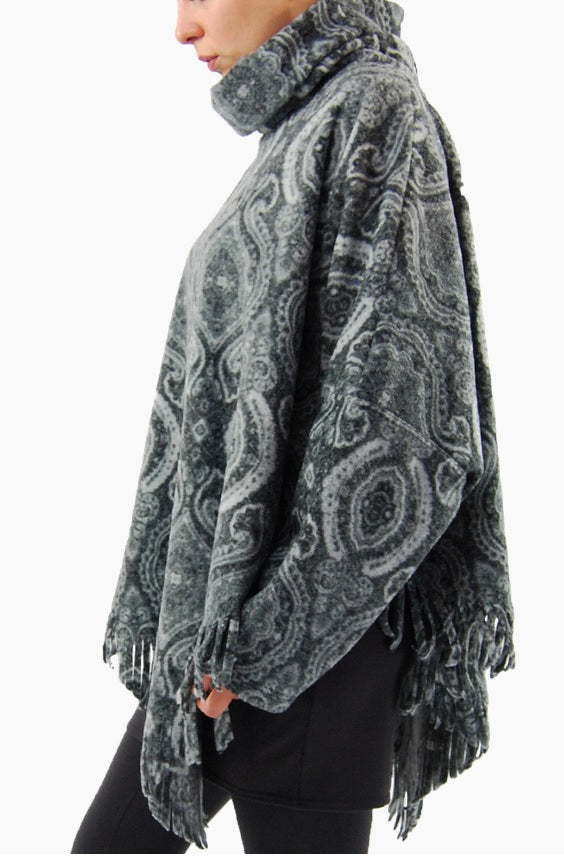 Boris -  Poncho trui print - nr. 6189