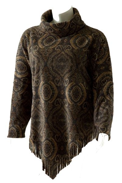 Boris -  Poncho trui print - nr. 6189