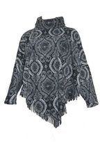 Boris -  Poncho trui print - nr. 6189