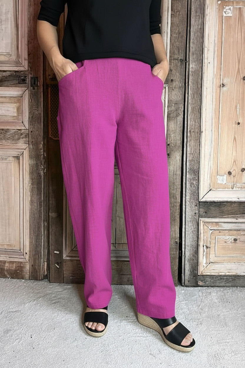 Geesje Sturre - Wijde broek #624458 - Kleur 649 - Magenta