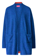 Himalaya Jas Moe in de kleur Indigo, productfoto op witte achtergrond