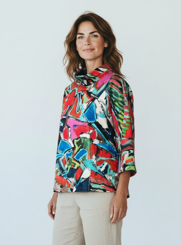 Geesje Sturre - Blouson #663753 met Kol  - Kleur 401