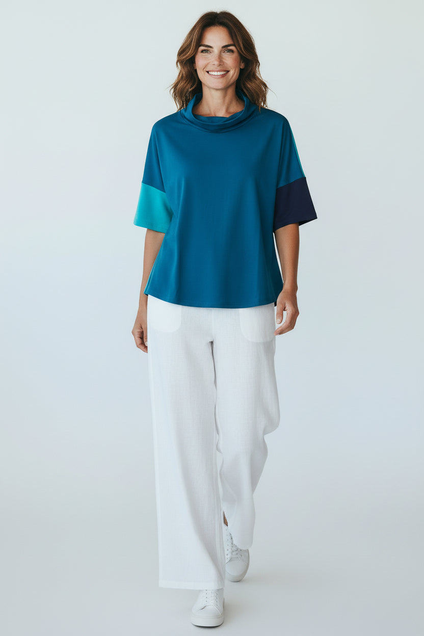 Geesje Sturre - Blouson #663854 met Kol  - Kleur 126-129-130