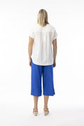 ORIENTIQUE - Linnen Essentials Broek 6697 - Electric Blue