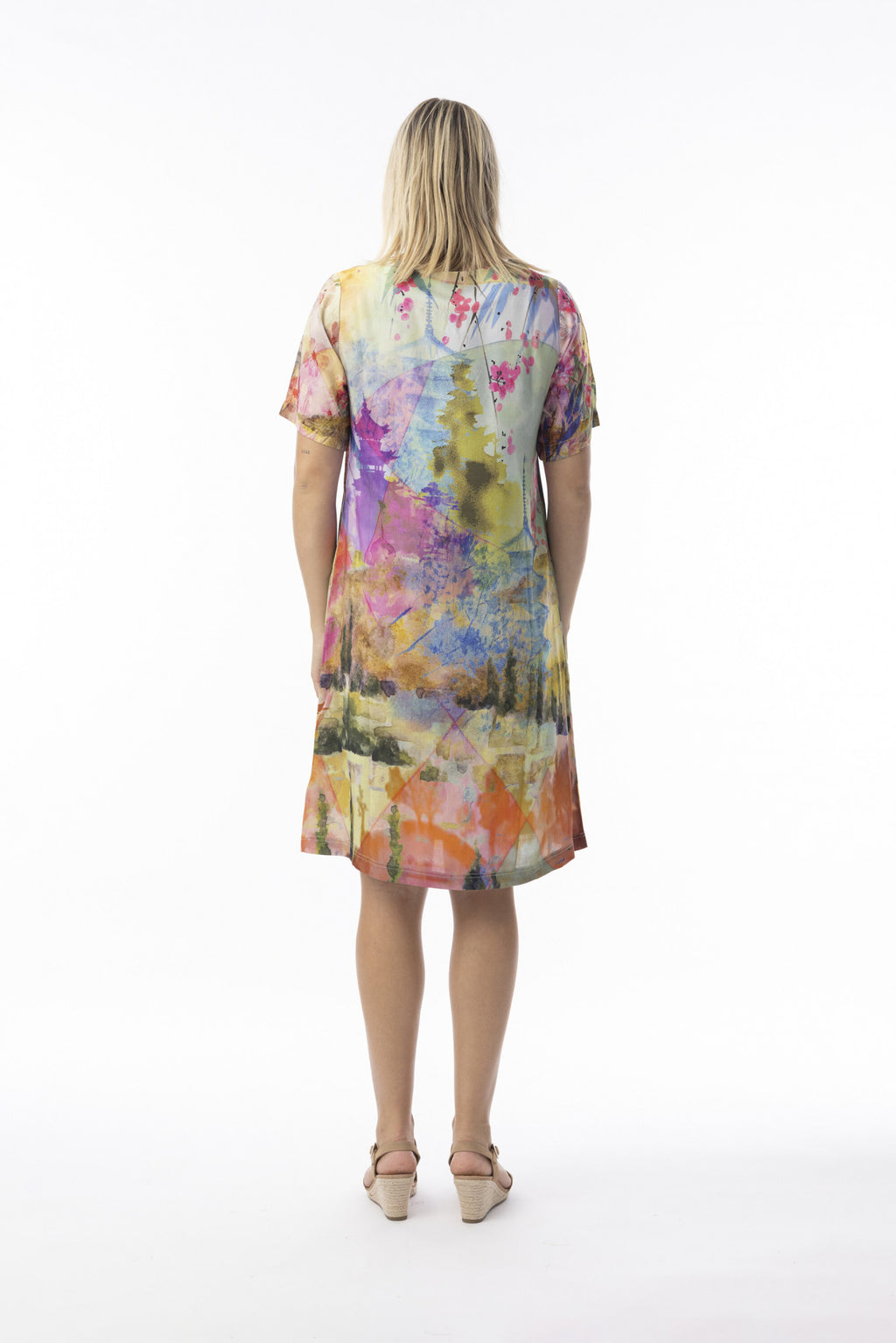 ORIENTIQUE - Digital Dress Shift 71604 - Scenic bloem